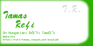 tamas refi business card